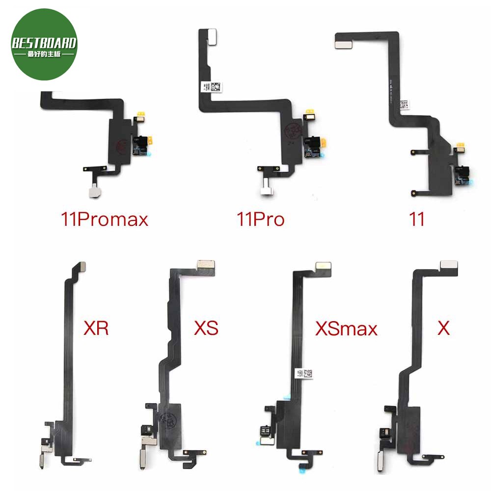 Oryginalna słuchawka douszna Flex dla iPhone X Xs Max XR 11 11PROMAX czujnik światła zbliżeniowego dźwięk słuchawki głośnik Flex Cable Assembly