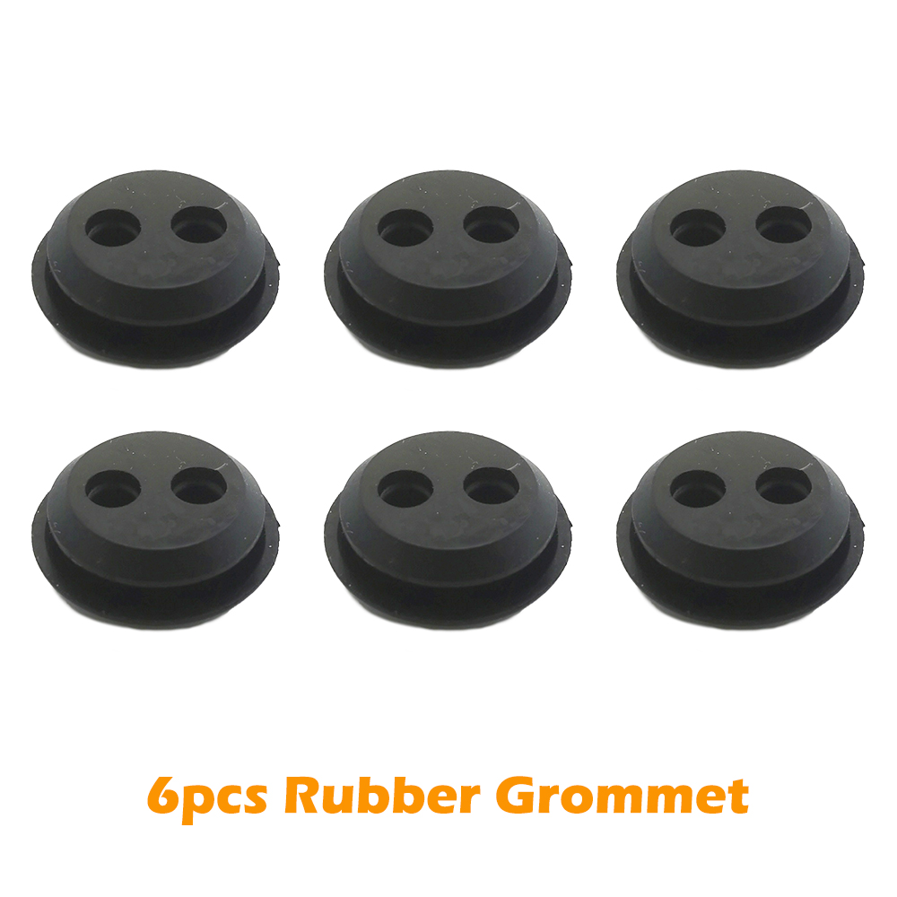 5/6pcs Rubber Grommet 2 Holes Fuel Tank Seal Grommet Fuel Tank Rubber Grommet Used for Hedge Trimmer Brush Cutters