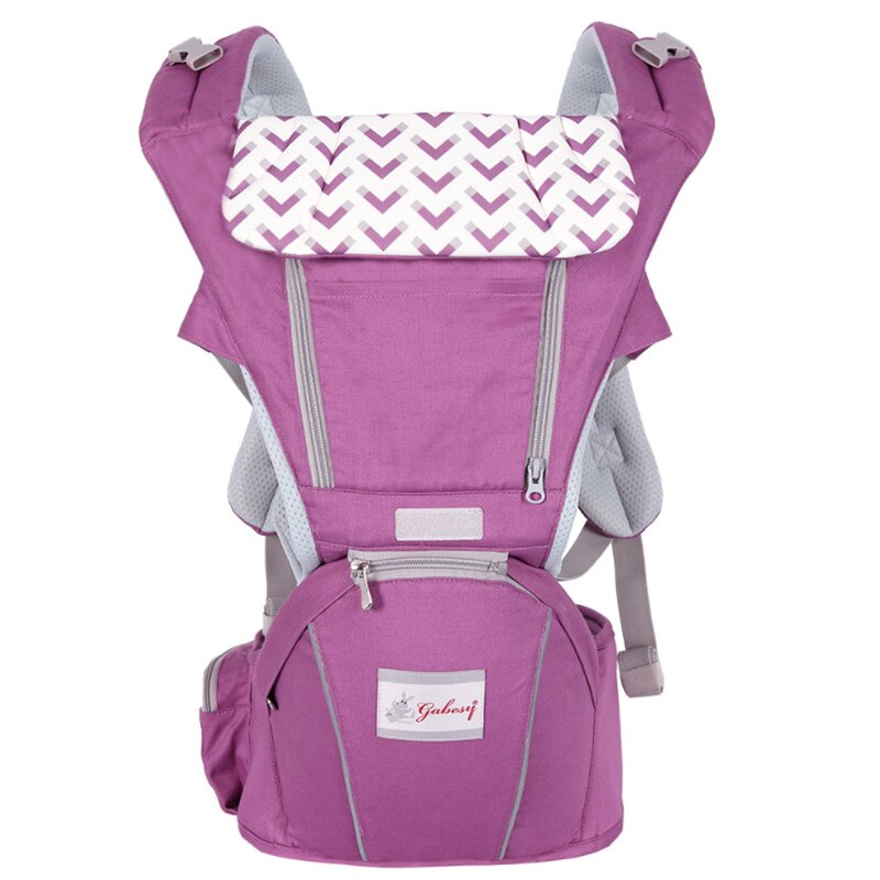 Ergonomische Draagzak Baby Baby Heupdrager Carrier Voorkant Ergonomische Kangoeroe Draagdoek draagdoek voor Baby Reizen: Purple 1