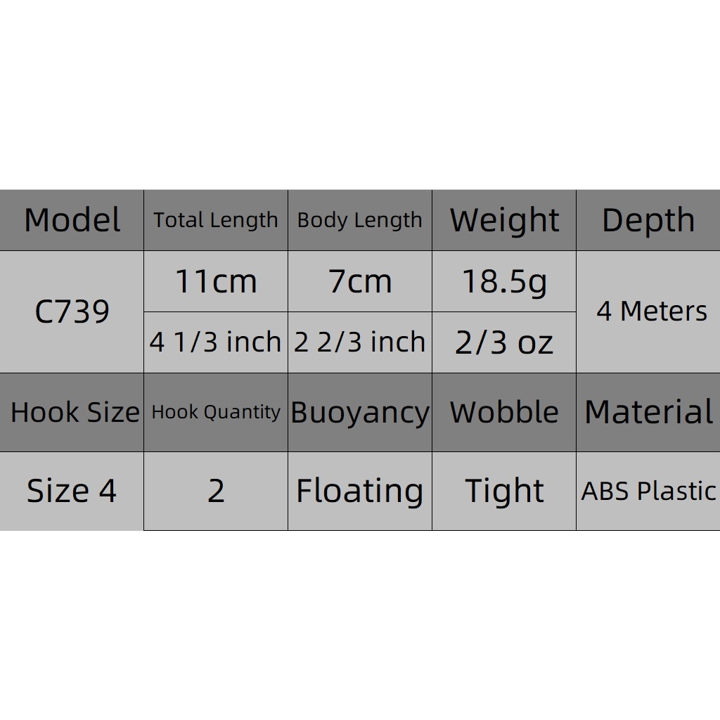 Wlure crankbait vislokmiddel 11cm 18.5g met reflectiefolie wobbler deep diver 4-5 meter strakke/snelle actie  c739