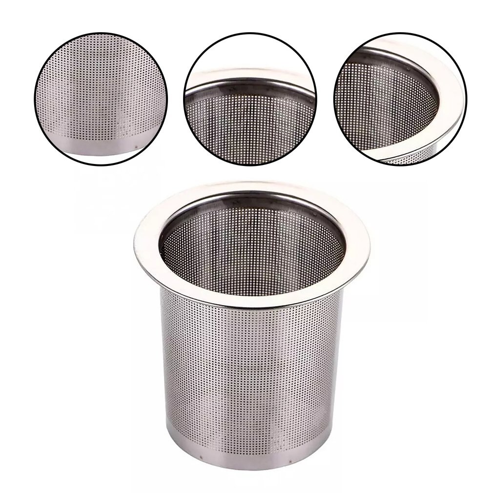 304 Stainless Steel Reusable Tea Infuser Tea Strainer Teapot Loose Tea Leaf Spice Tea Filter Kitchen Accessories Handle Clip