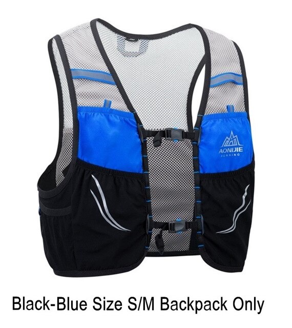 AONIJIE-Chaleco de hidratación ligero C932, bolsa para deportes al aire libre, senderismo, Maratón, 350ml: blue vest SM