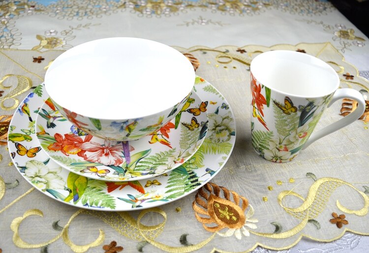 Styl śródziemnomorski oryginalny zagraniczny hiszpania talerze deserowe ceramiczny talerz robić zupy stek talerz na owoce naczynia porcelanowy talerz