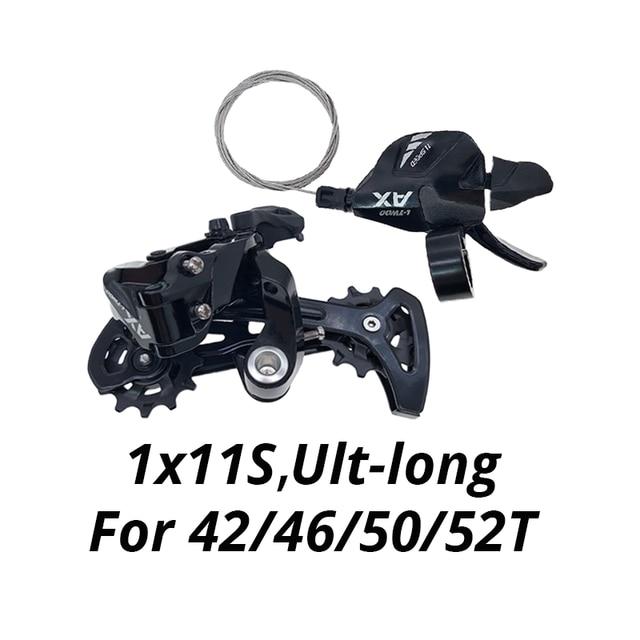 LTWOO AX 1x11 Speed Groupset Shift Lever and Rear Derailleur Long cage for MTB 42 46T 50T 52T 11v switch compatible SHIMANO sram: 1x11S Groupset