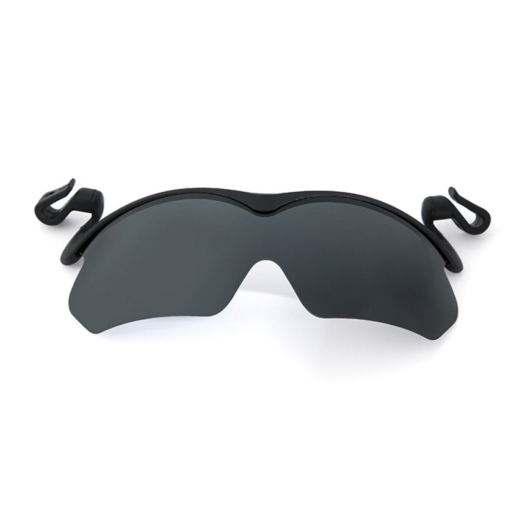 Adjustable Clip Cap Sports Sunglasses Flip-Up Cover UV Protection Polarized Sunglasses Clip On Hat Cycling Goggles: WHITE