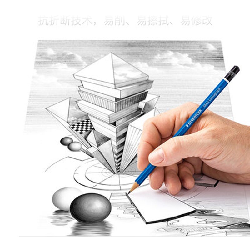 Staedtler pencils model 100 animation engineering drawing mechanical pencil students writing stationery 12pcs/lot