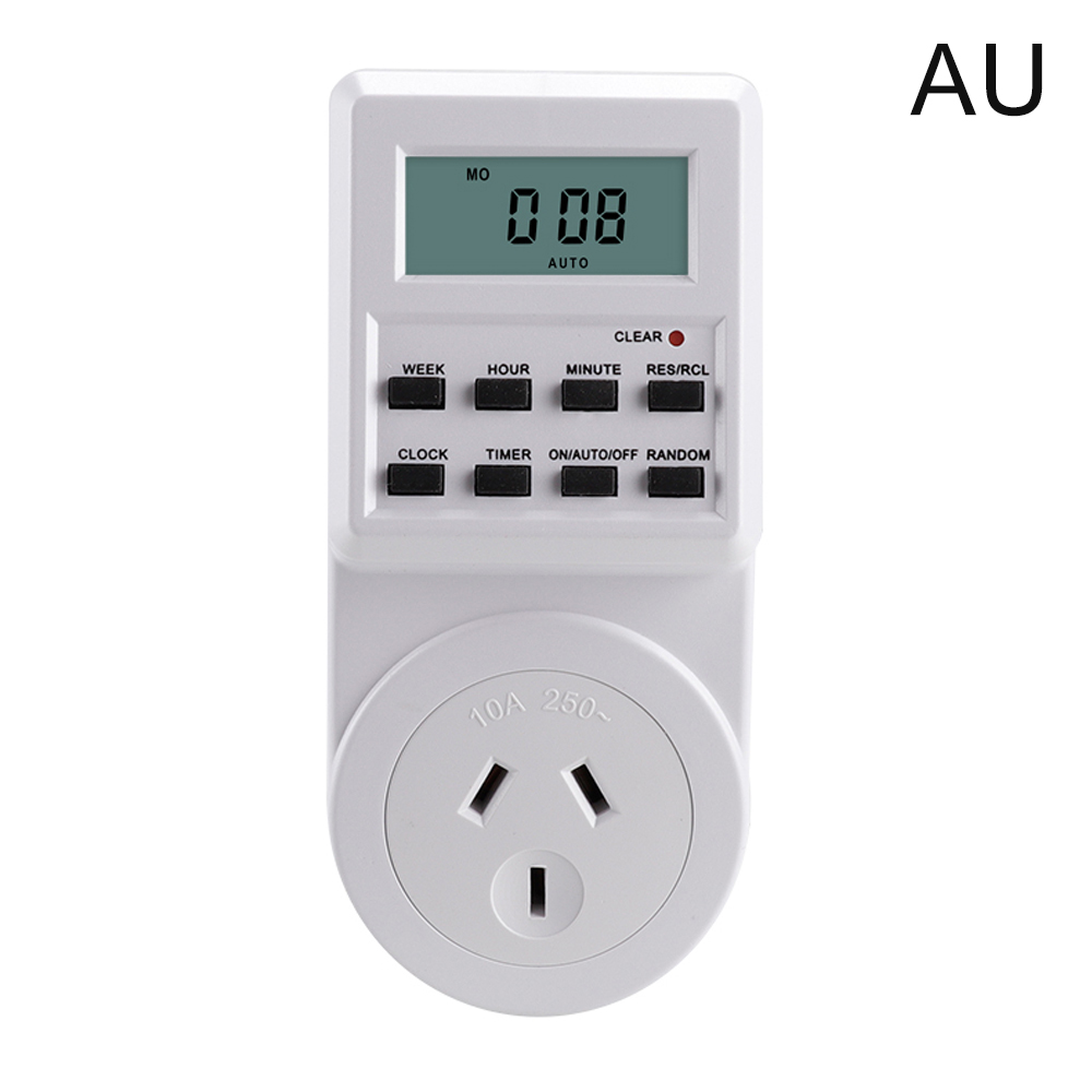 Outlet Timer 24 Hours Programmable and Plug in Timer for Electrical Outlets Indoor Digital Timer for Aquarium Light and Lamp: Brown