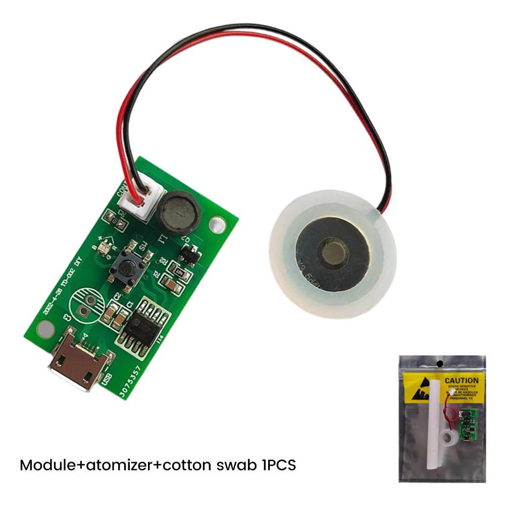 DC3-12V USB Mini Humidificateur DIY Analyste Brumisateur et Pilote Circuit Imprimé Brumisateur Atomisation Film Atomiseur Feuille Mini Osccorporelle: Or