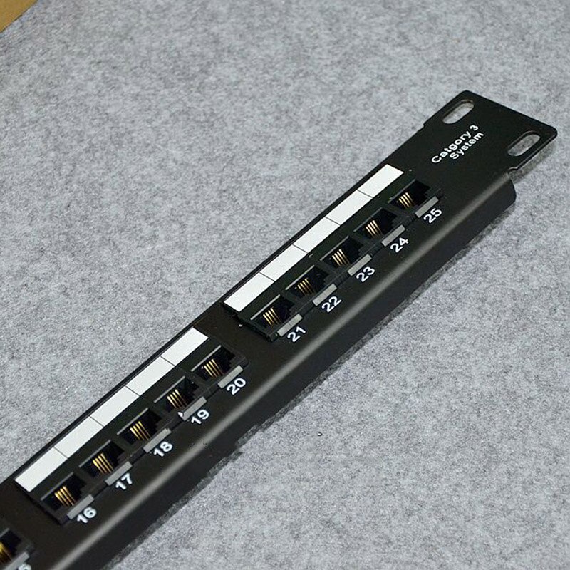 25-ports telefoon patchpaneel voice patchpaneel rack Standaard 19-inch rack 110 Terminal Interface (Modulaire)