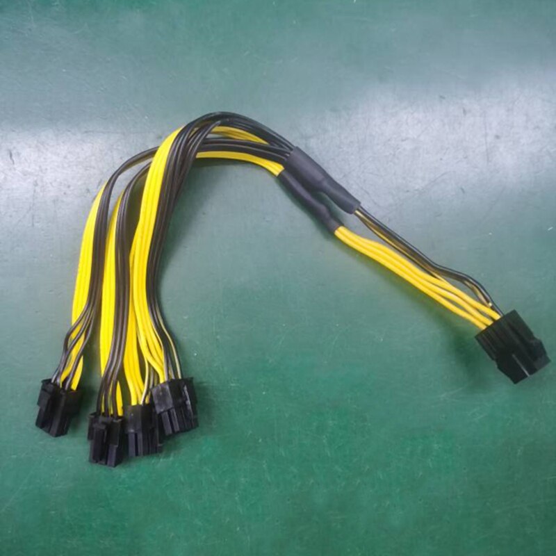Graphics Card 6 Pin 6P 6Pin One Turn Four 6+2Pin 1 To 4 Graphics Card Power Supply Line One Drag Multiple Parallel
