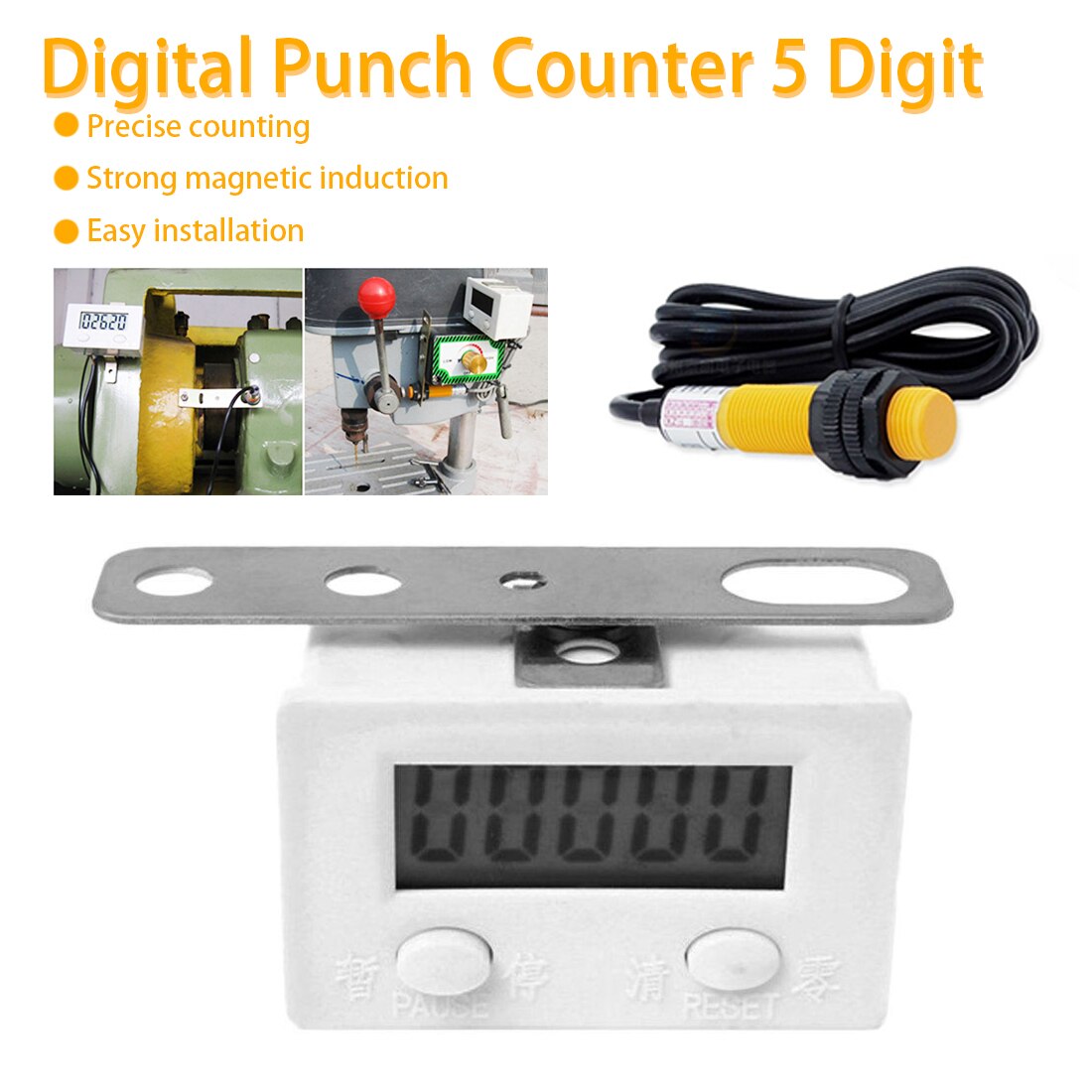 Digital Electronic Counter Puncher Remote control Magnetic Inductive Proximity Switch Counters