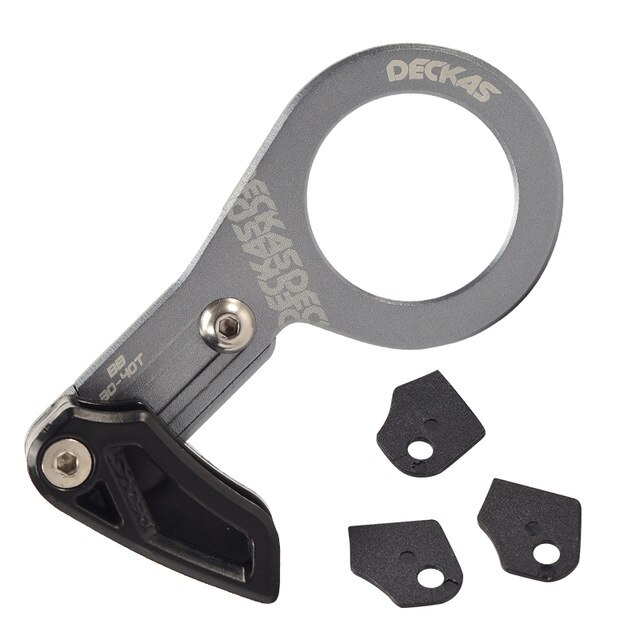 Deckas Bike Chain Guide Mtb Fiets Chain Guide 1X Systeem ISCG03/ISCG05/Bb Mount Cnc Single Speed Breed smalle Gear Chain Guide: for BB Grey