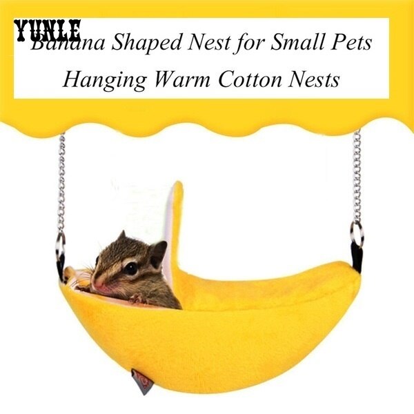 Dieren Pet Banaan Hamster Rat Hangmat Kooi Huis Nest Hamster Warm Huis Klein Dier Hangmat