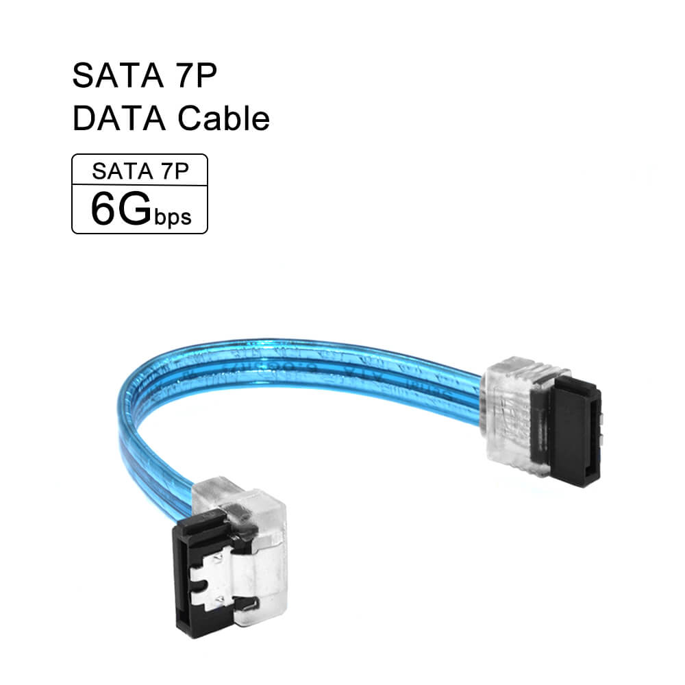 SATA 3.0 III 6 Gb/s 10 cm Harde Schijf Data Seriële ATA Rechte Kabel 26AWG voor HDD SSD snoer lijn 7pin sata kabel 10 CM: Oranje