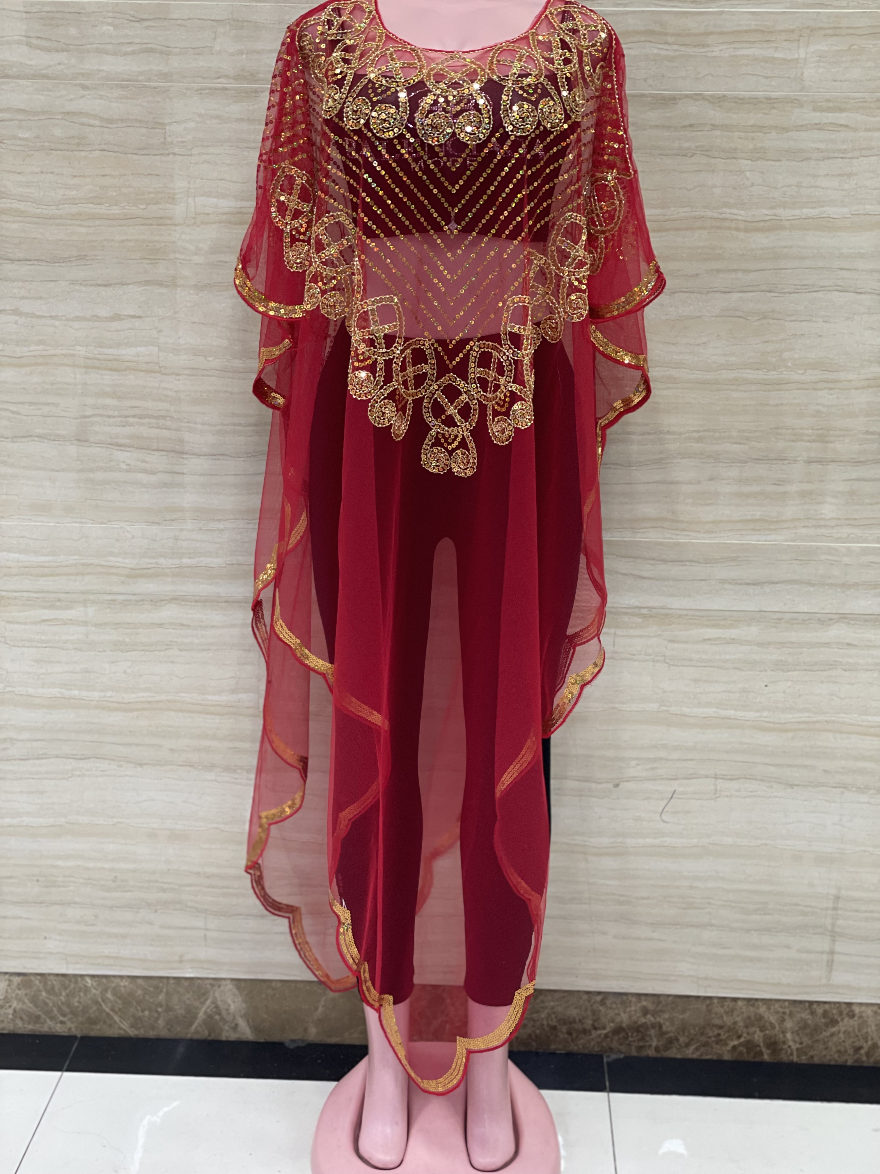 Vestido de cardigã de lantejoulas em gaze feminina, roupas de festa, entrega gratuita, vermelho, verde, azul, preto, moda, novo: Cinza escuro