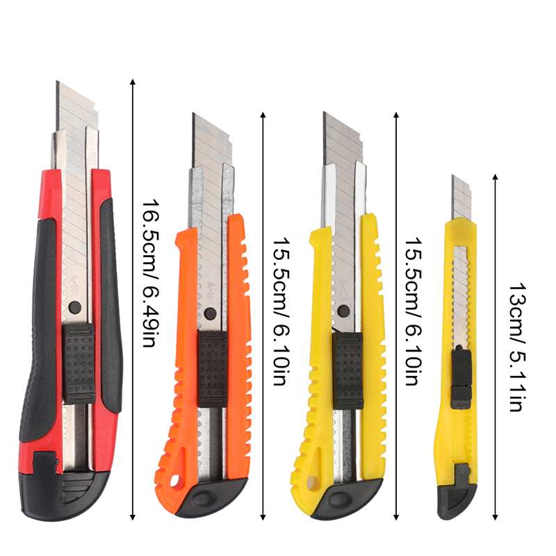 LMDZ Cutter Large Size Utility Knife Auto-lock Paper Cutter with Spare Blade School and Office Stationery Tools