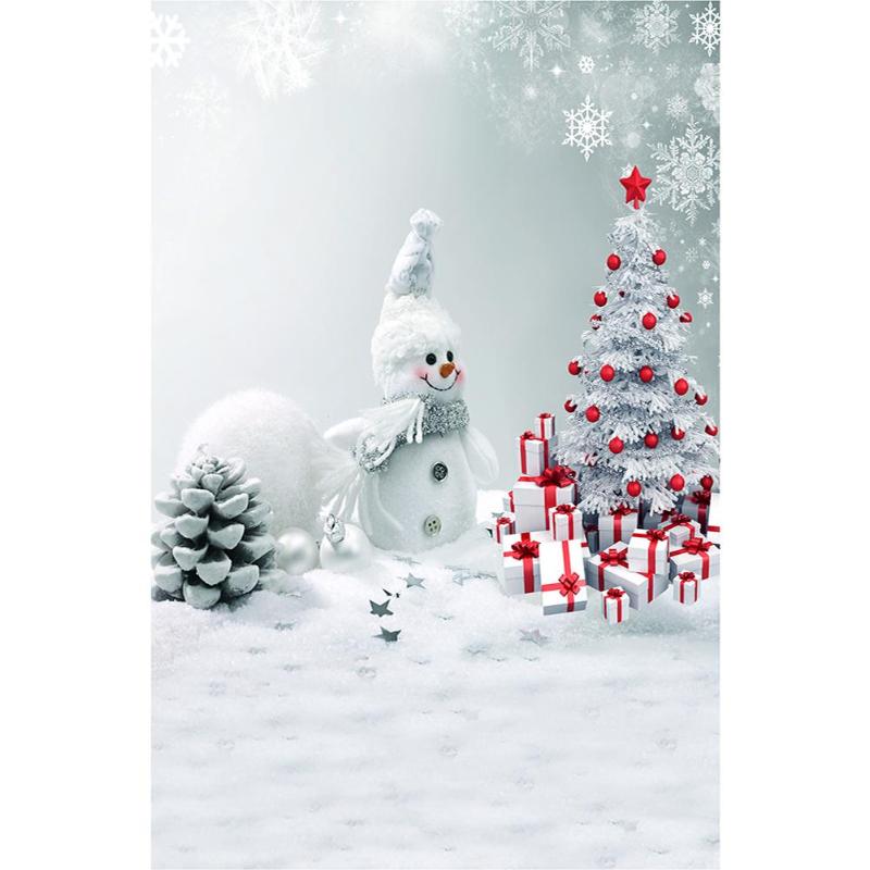 Christmas Tree Backdrop Fireplace Photo Background Snow Ground Wooden Wall Photography Backdrops For Photo Studio Family Decor