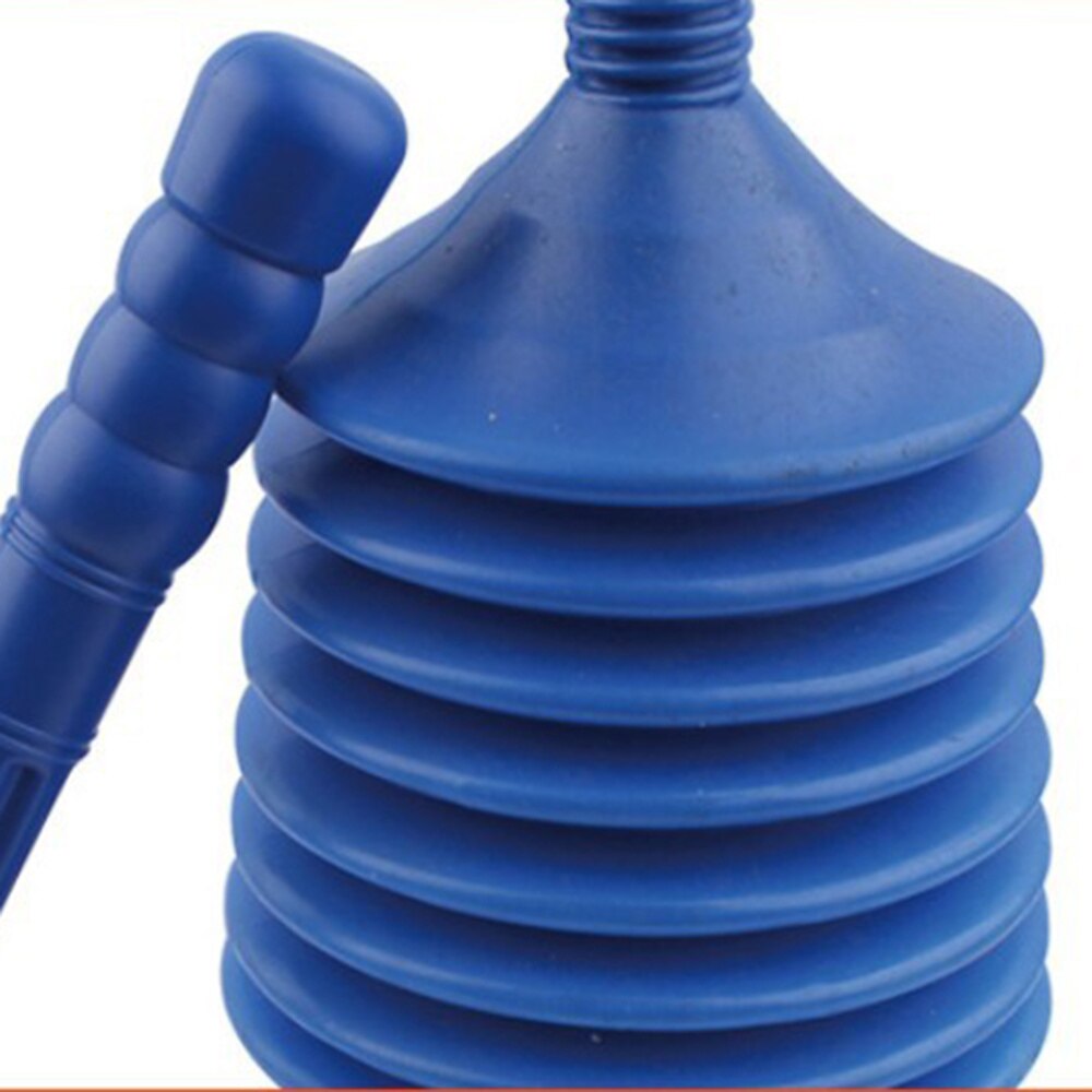 Toilet Plunger High Pressure Pump Bathroom Toilet Dredge Drain Plunger for Bathroom Bathtubs Showers Sink Blockage (Blue)