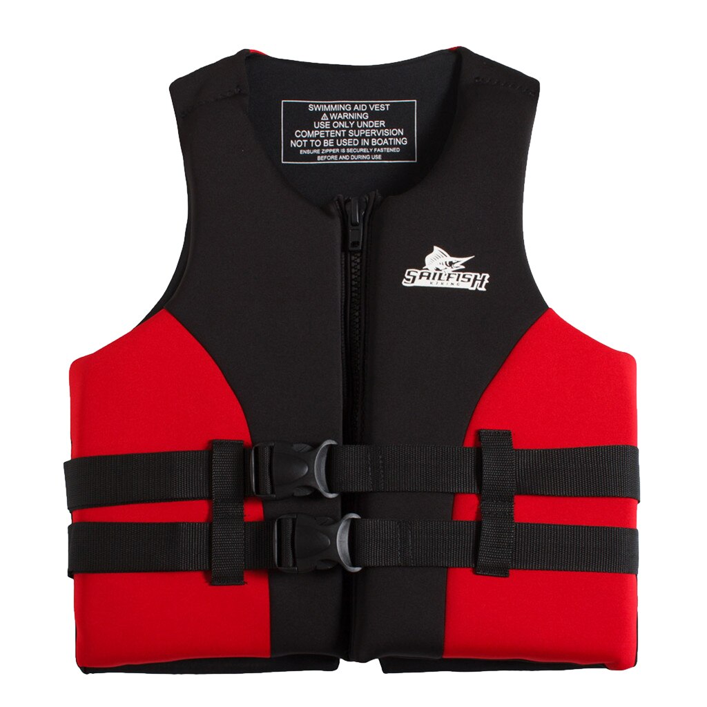 Gilet sport acquatici Neoprene tradizionale varie taglie rosso