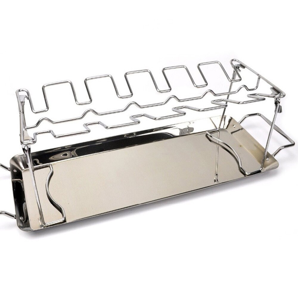 Estante para asador de patas de pollo y ala, asador de baquetas de pollo para horno, o parrilla ahumador, ideal para barbacoa, Picnics