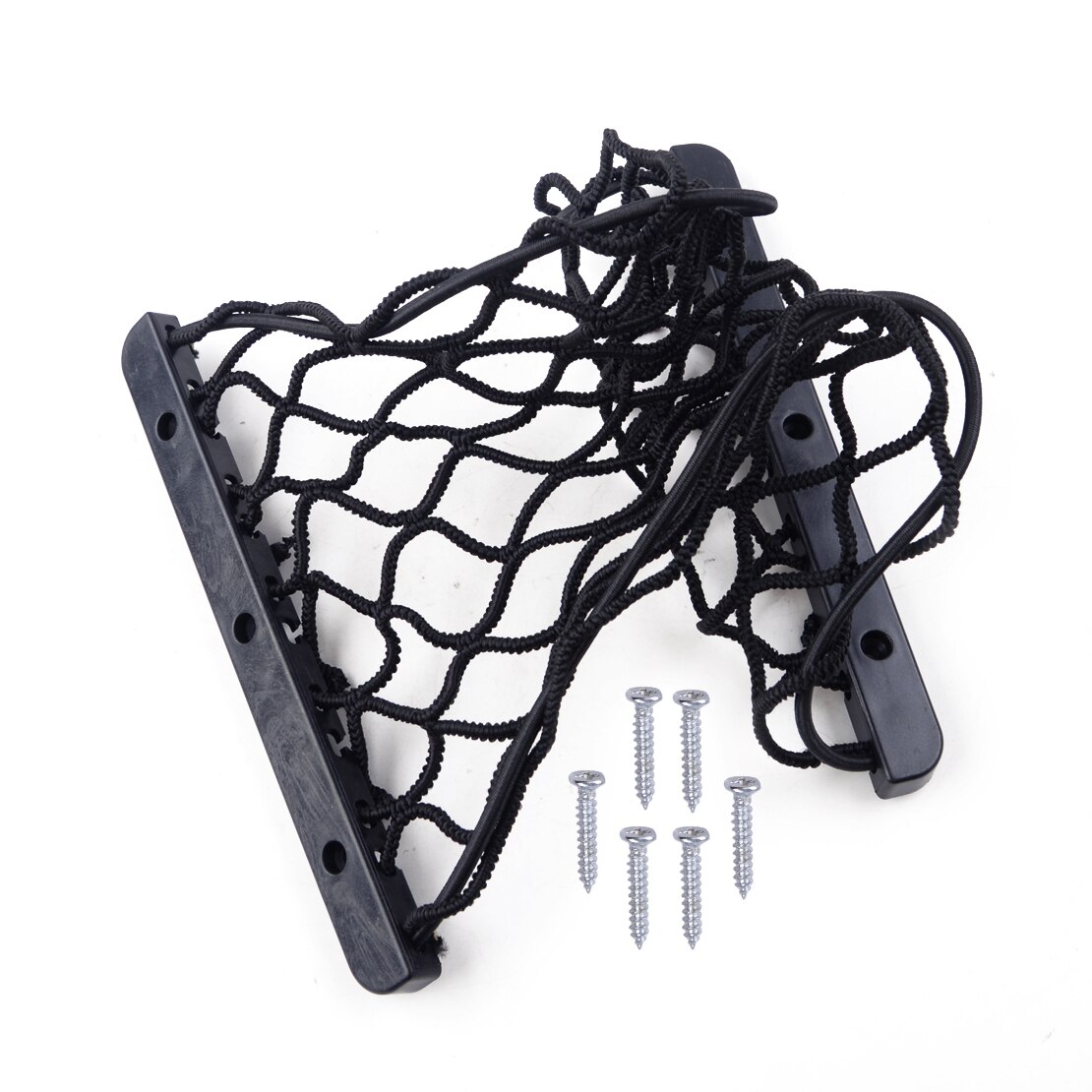 DWCX Universal Rear Trunk Side Cargo Net Elastic Storage Nylon Mesh For Fire Extinguisher Luggage