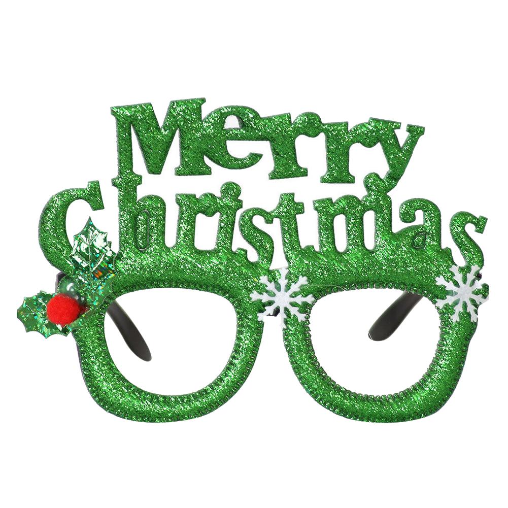 Jule foto rekvisitter, fest tilbehør julemanden hat snemand briller voksen børn jul fest forsyninger !! – Grandado