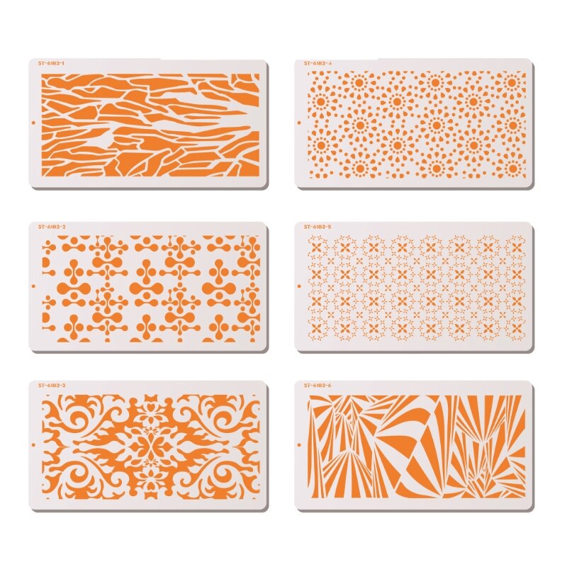 PET Fondant Printing Stencil Hollow Cake Edge Decoration Template Baking Gadgets M6CE: 5