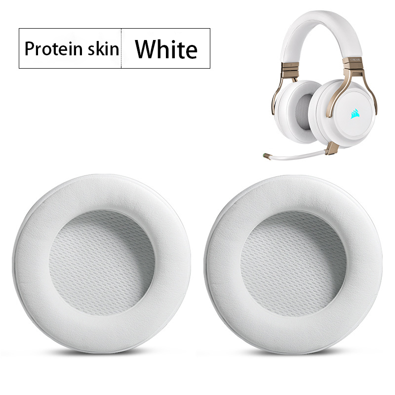 Replacement Earpads for CORSAIR VIRTUOSO RGB Wireless SE Headset Headphones Leather Sleeve Earphone Earmuff: Red