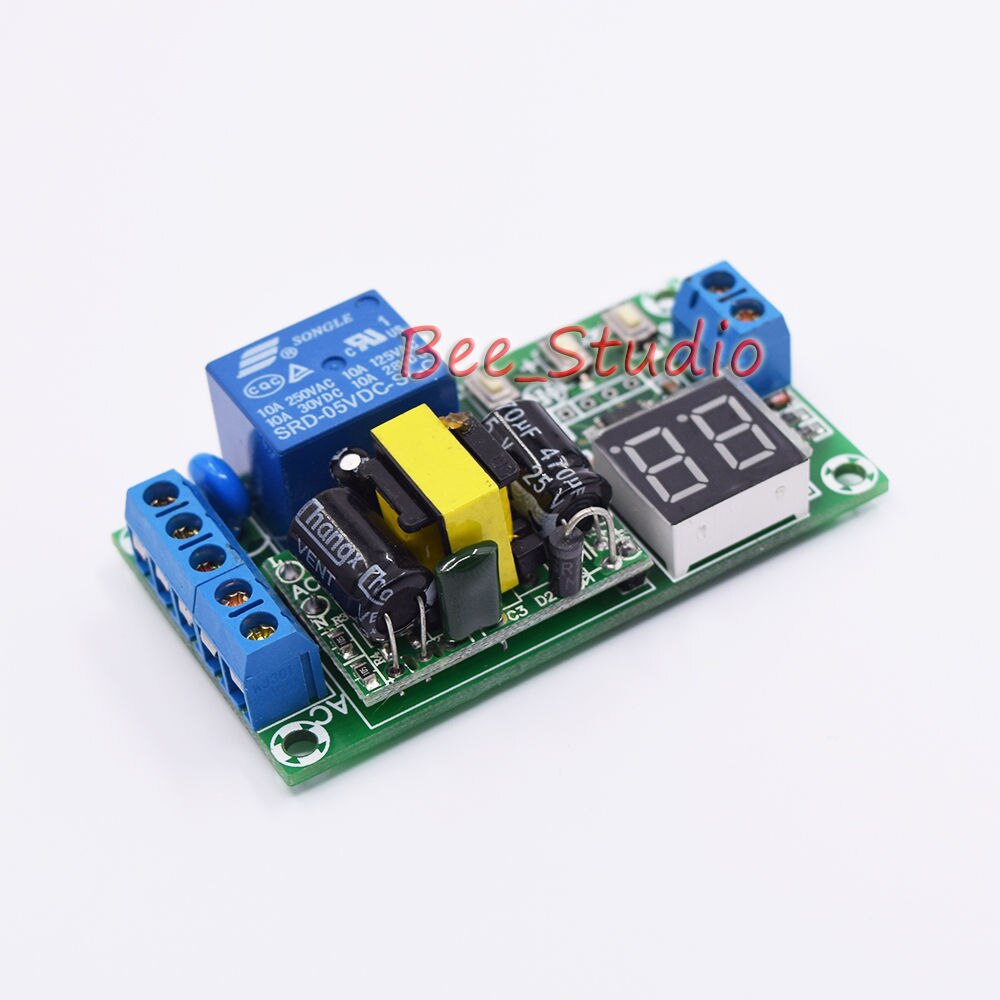 AC 110V 220V 230V Digital LED Zyklus Verzögerung Timer zyklus trigger Relais Schalter Drehen AUF/OFF modul Einstellbar 0,1 S zu 99H