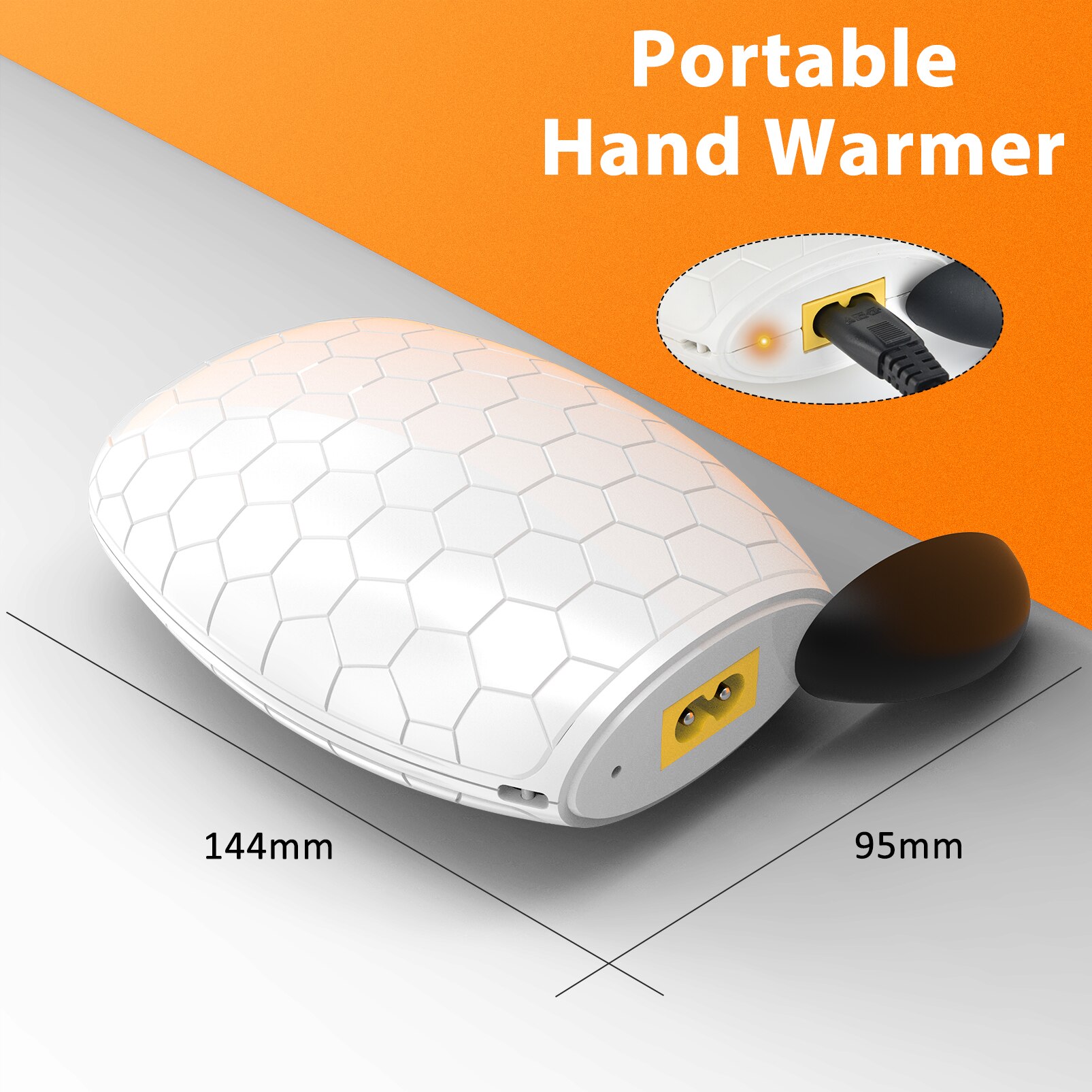 Portátil seguro calentador de manos eléctrico calentador de USB recargable de carga rápida invierno bolsillo, de mano cuerpo calentador del calentamiento de los productos