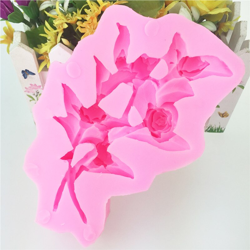 MINFEIDMS Rose Silikonform - Fondant & Schokoladen Form Für Kuchen Dekoration