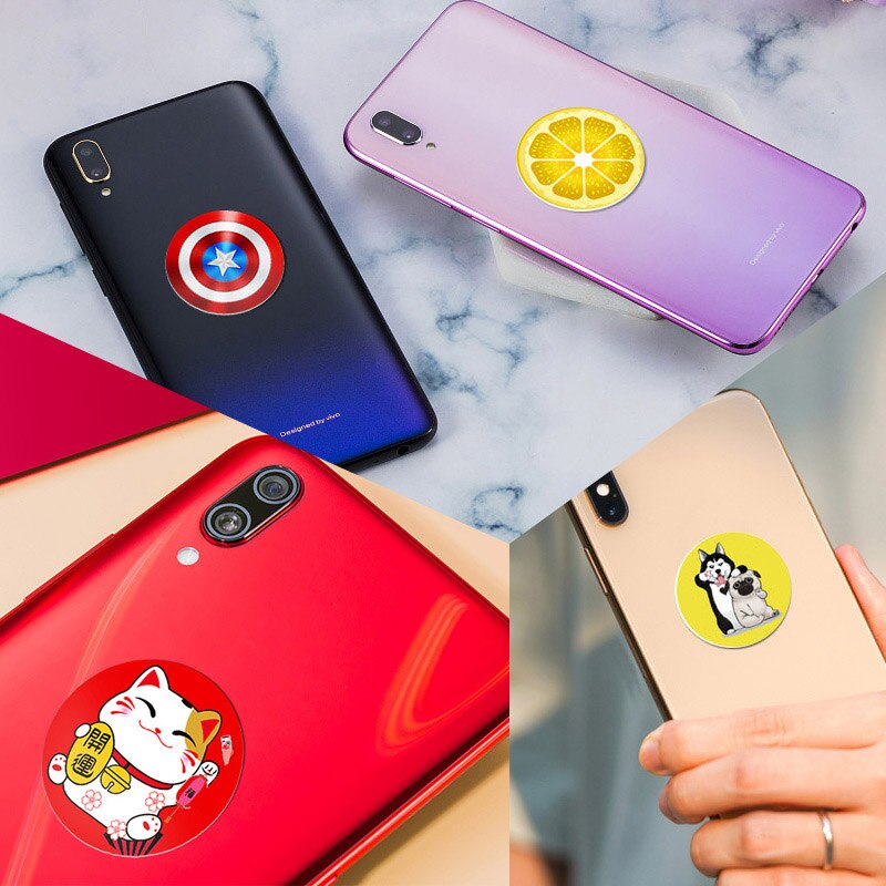 Magnetisk klibbig hållare fäste bil universal smartphone kylskåp magnet badrum vägg skrivbord klistermärke för iphone för samsung xiaomi