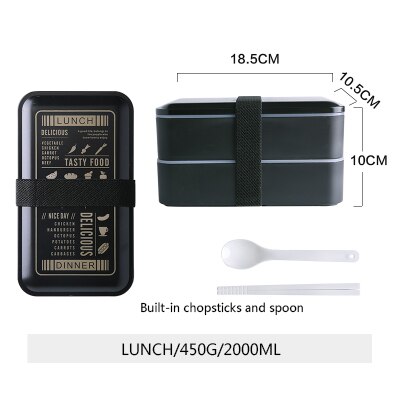 Lunch Box Lebensmittel Behälter Erhitzt Behälter Bento Essen Box Für Kinder Lancboks Lonchera Mahlzeit Prep Thermos Tasche Bolsa Almuerzo: A-LUNCH