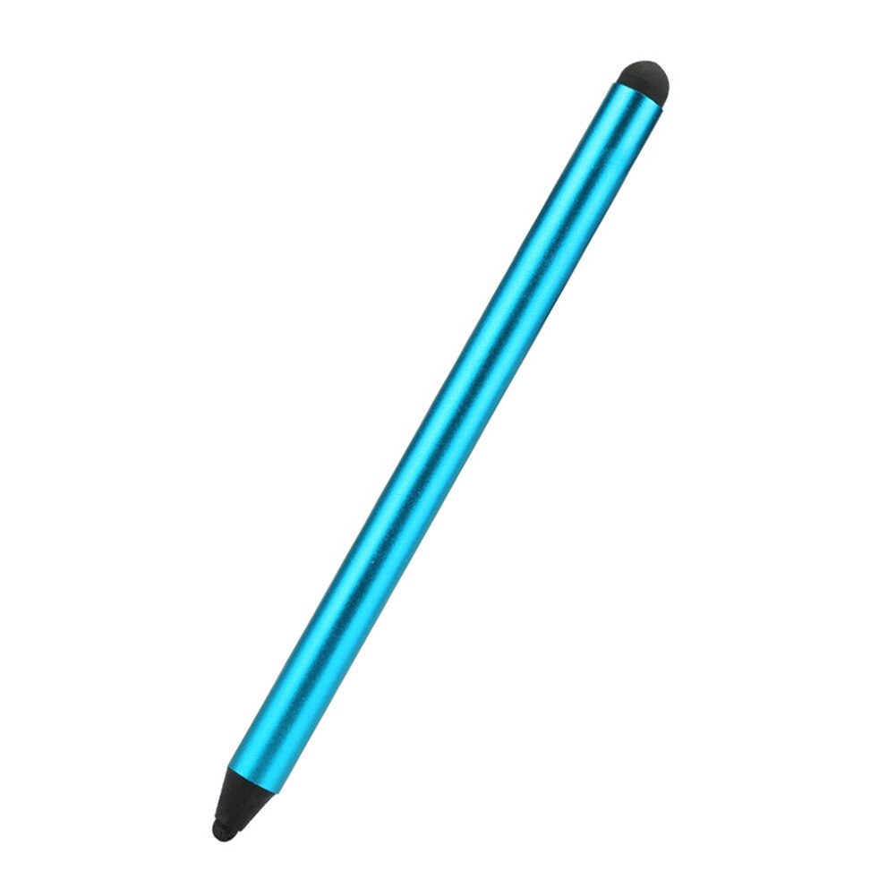 Dual tips kapacitiv stylus pen touch screen tegnepen til iphone mobiltelefon til samsung smartphone tablet pc: Blå