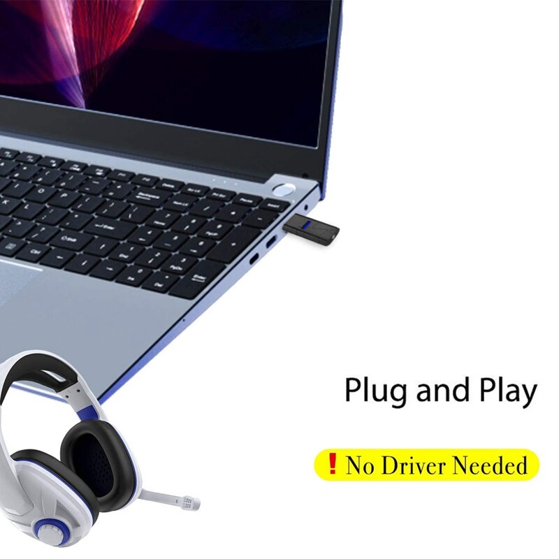 USB Bluetooth Adapter for PS5 ,Bluetooth 5.0 Audio Receiver Transmitter Adapter Dongle for PS5/PS4/PC//Windows