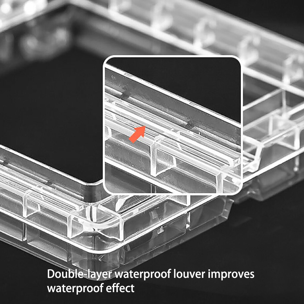 Waterproof Box DustProof Protective Cover Universal Wall Socket Switch Plate Outlet Door Bell Cover Protector Box Splashproof