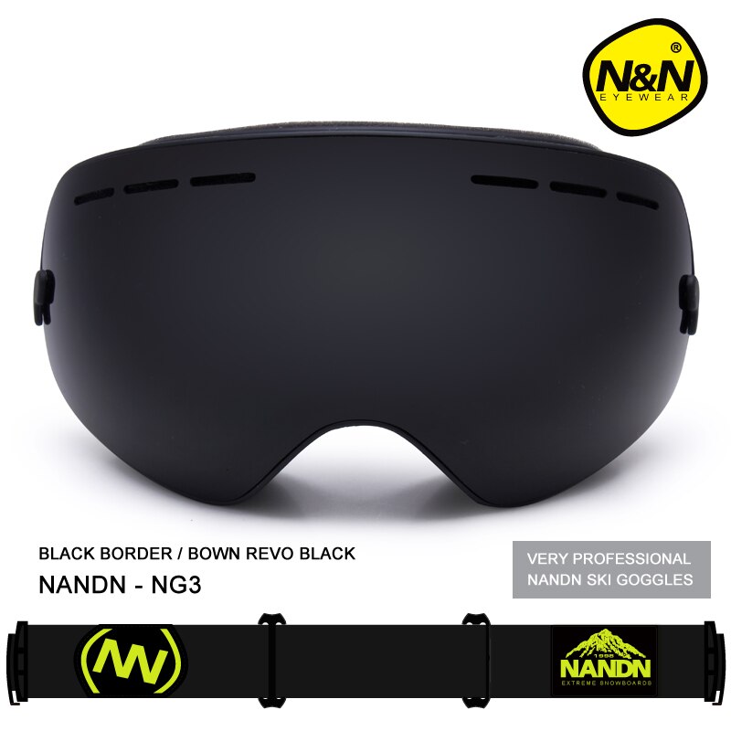 Nandn Sport Professionelle Skibrille Brillen Anti-Nebel UV400 Ski Brille Punkte Maske Skifahren Snowboard Männer Frauen Schnee Goggle