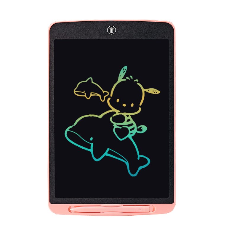 LCD Writing Tablet 15 Inch Drawing Handwriting Pad Message Graphics Board Kids Writing Board Lock Key One-Click Clear Child: 12 Inch Color Pink