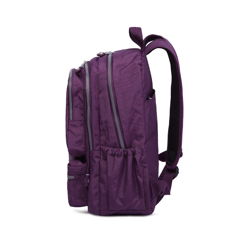 TEGAOTE-Mochila clásica de nailon para mujer, morral escolar para adolescentes, mochila de estudiante estilo pijo, morral femenino