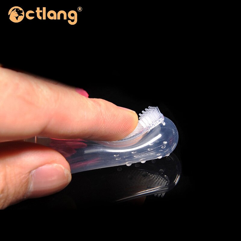 2 Pc Super Soft Pet Finger Toothbrush Teddy Dog Puppy Brush Addition Bad Breath Tartar Teeth Care Dogs Cat Cleaning Supplies