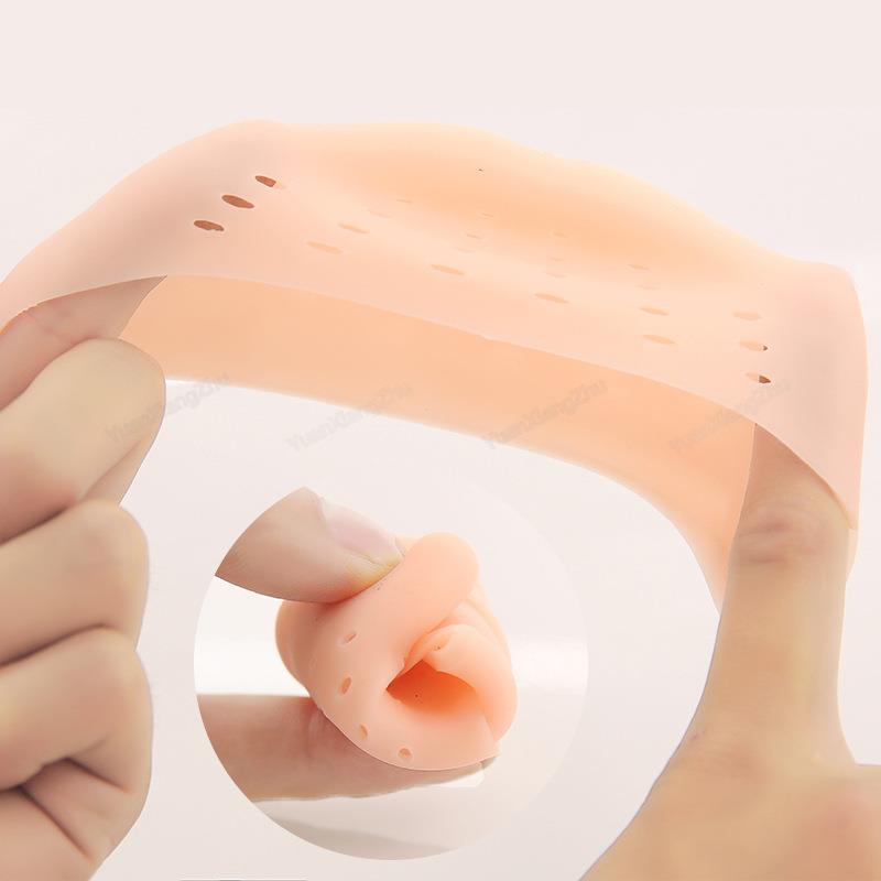 Almohadillas para protección del dedo del pie, plantillas de silicona, cómodas almohadillas para zapatos, alivio del dolor, plantilla antideslizante de silicona para el cuidado de los pies de las mujeres
