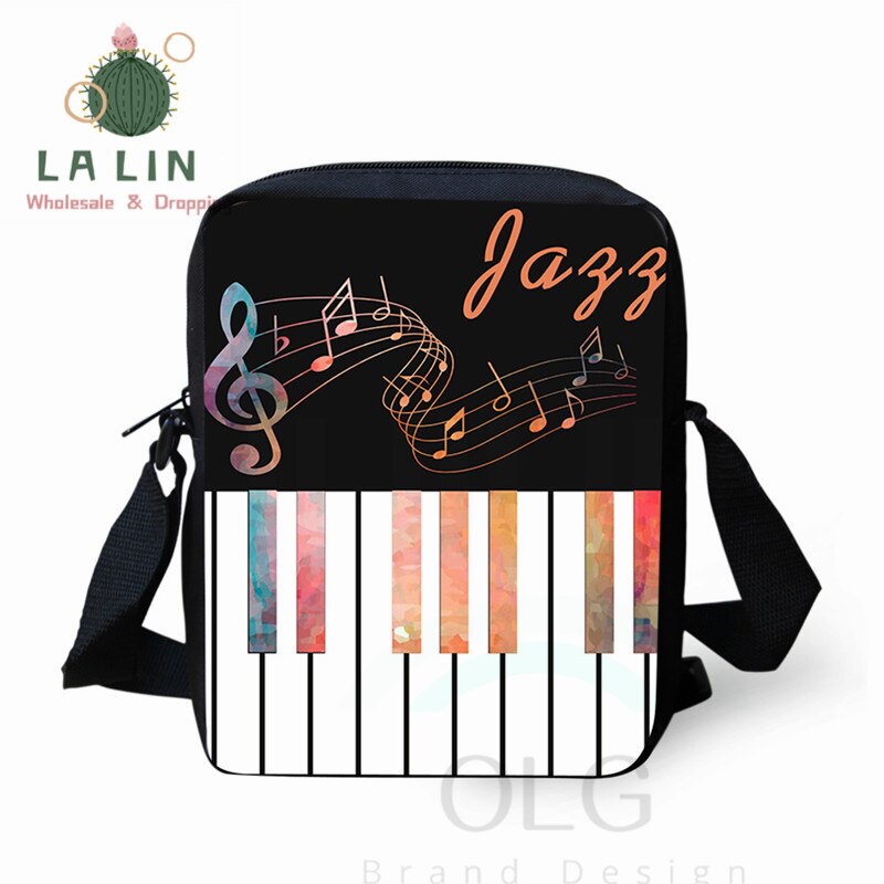 LANLIN Klavier Musik Note Frauen Mini Umhängetasche Handtaschen Teen Mädchen Schulter Schule Taschen Kleine Messenger Tasche Stachel Mochila: Lavendel