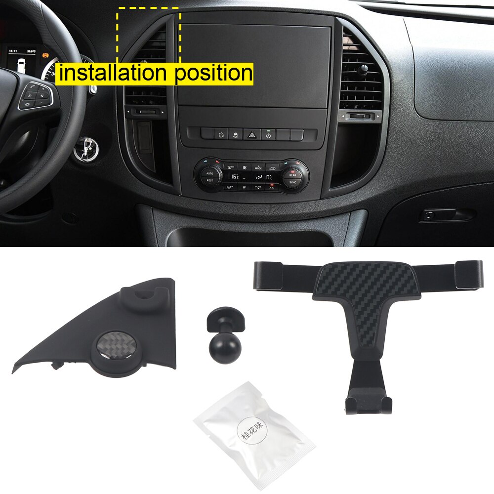 Voor Mercedes-Benz Vito W447 Auto Air Vent Mount Smart Telefoon Houder Stand Mobiele telefoon Stabiele Cradle 1Set