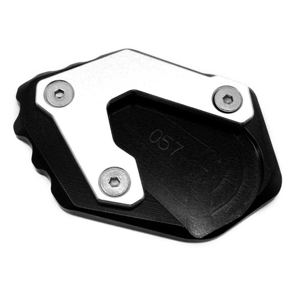 Remplacement utile moto en alliage d'aluminium plaque ajustement Direct pied côté support Extension Pad facile installer style pour R1250GS: Black