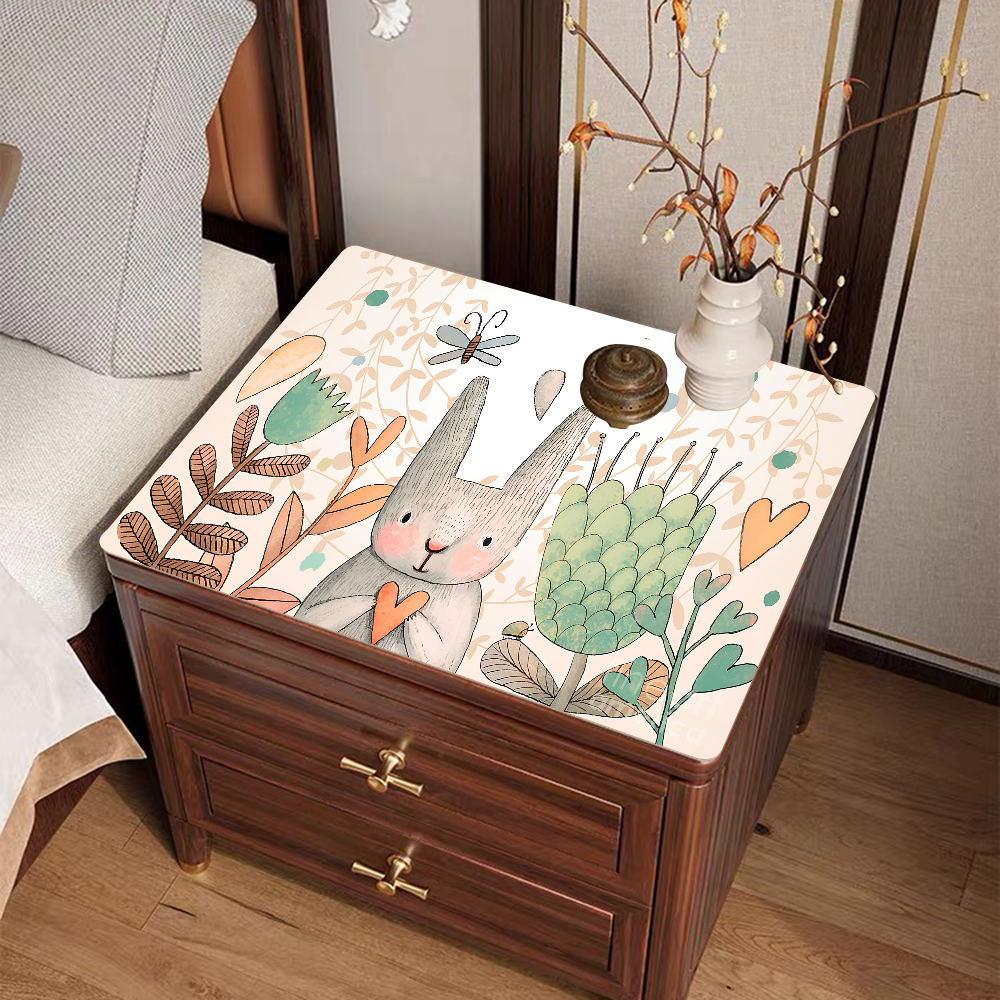 Animal Pattern Kitchen Tableware Dish Drying Mats Desk Drain Pad Heat Resistant Counter Top Mat: 40x60+40x120cm / Red