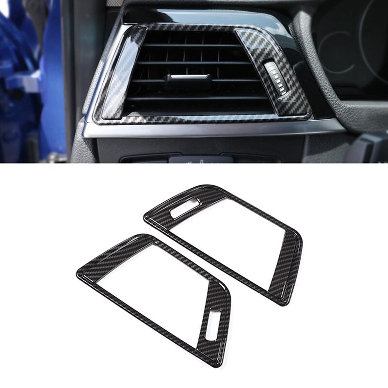 Car Interior Side Air Conditioning Vent AC Outlet Decorative Frame Cover Trims For-BMW 3 Series F30 13-18: Default Title