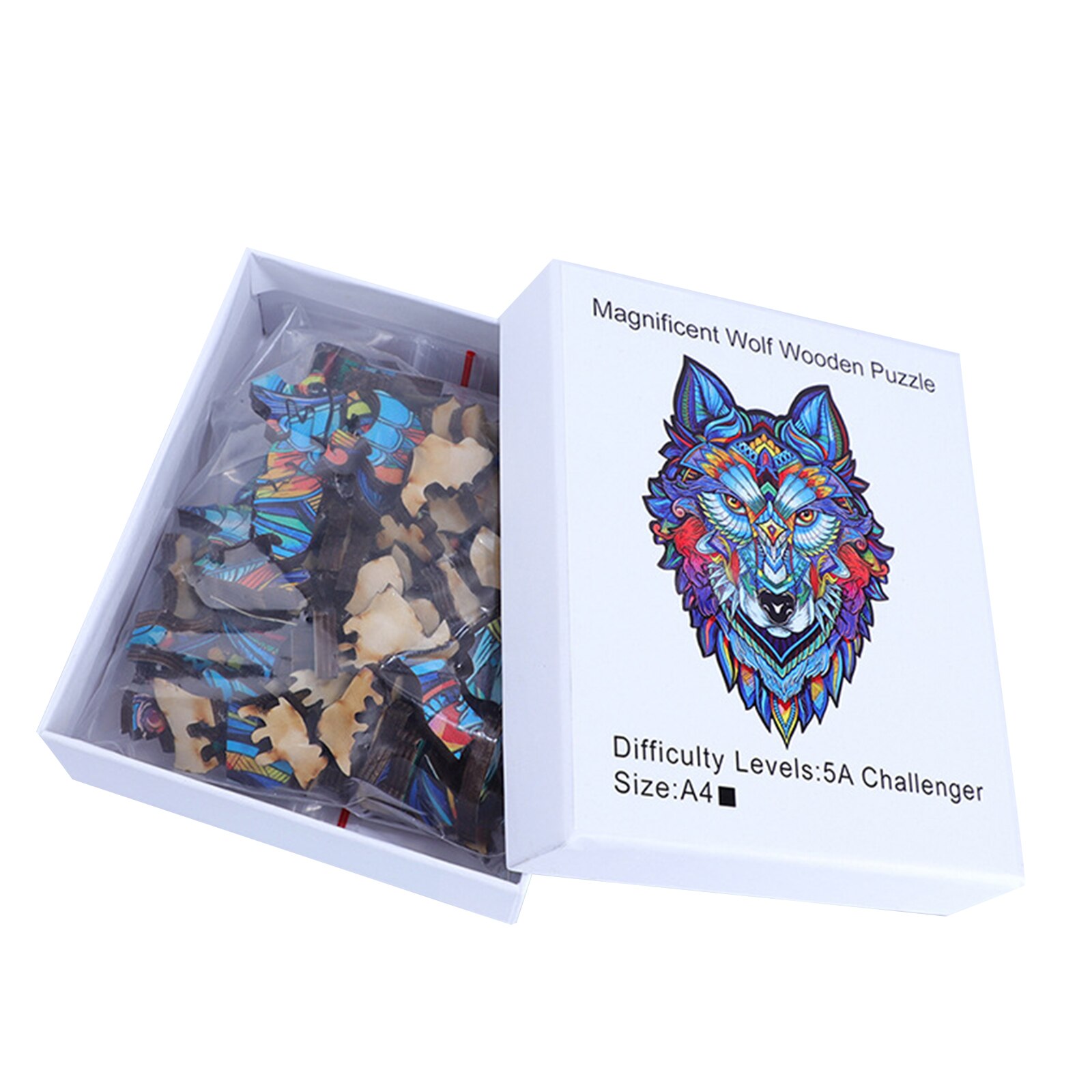 A3 Wooden Animal Puzzles for Adults DIY Puzzle Each Piece is Animal Shaped Puzzles Christmas for Kids Jigsaw