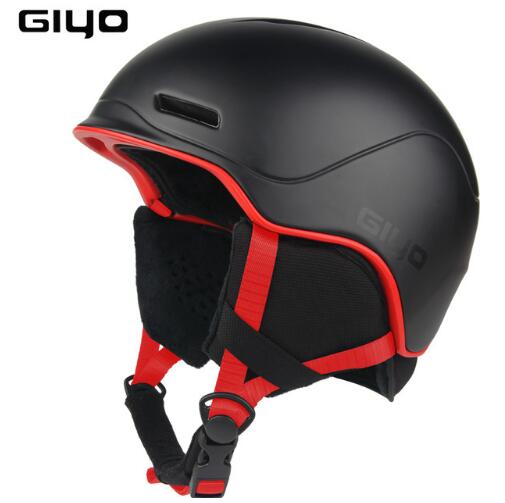 Veiligheid Winter Outdoor Sport Helm Warm Snowboard Ski Helmen Mannen Vrouwen Licht Crash Sneeuw Helmen Integraal Gegoten Skate Helm: Black