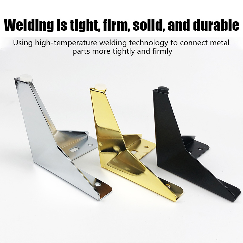 Soportes para muebles de 4 Uds., trípode de metal de tres puntas en forma de diamante grueso de 10cm