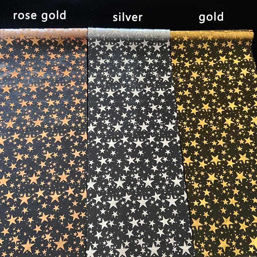 3- pakning bling stjerne bordløper glitter metallisk bordløper tynn netting borddekorasjon til midtpunkt til hjemmefest